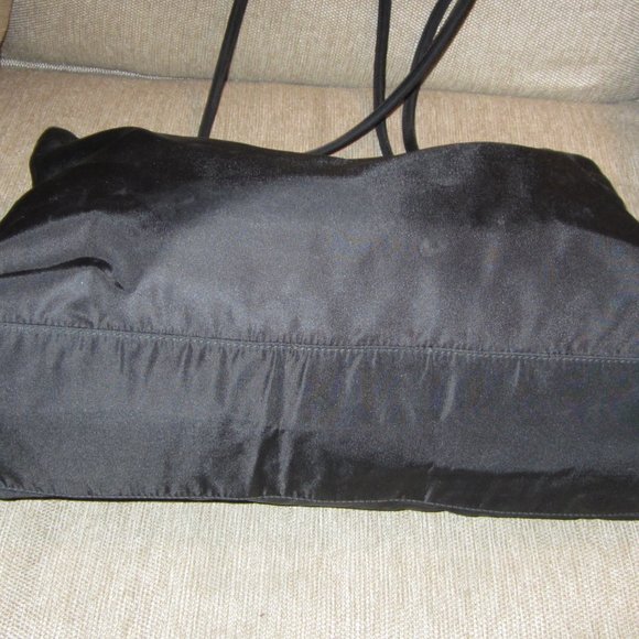 ❤️Authentic PRADA TESSUTO Black Nylon Shopper Shoulder Bag Purse - Picture 6 of 10